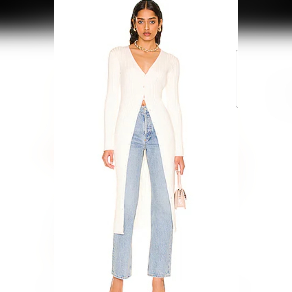525 America Ribbed Long Cardigan size M